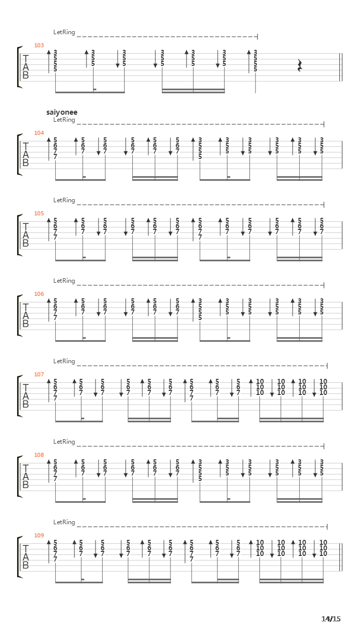 Saiyonee吉他谱