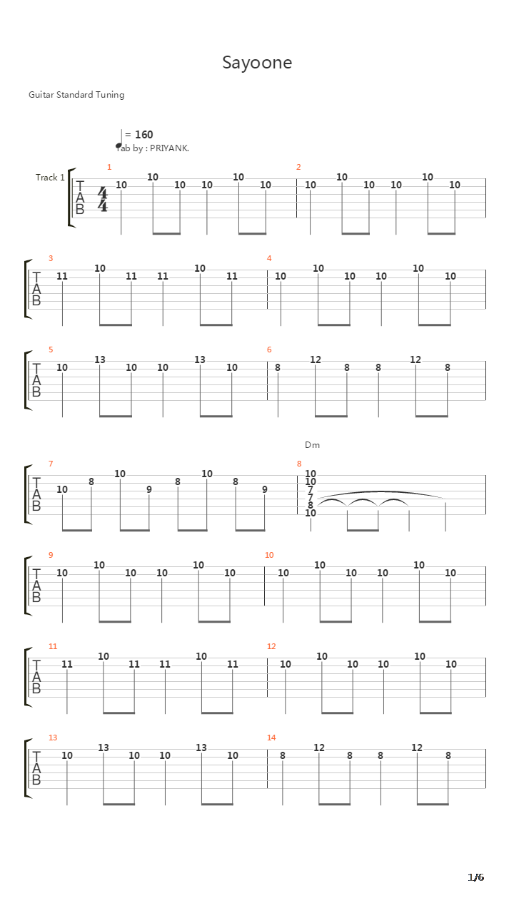 Sayonee吉他谱