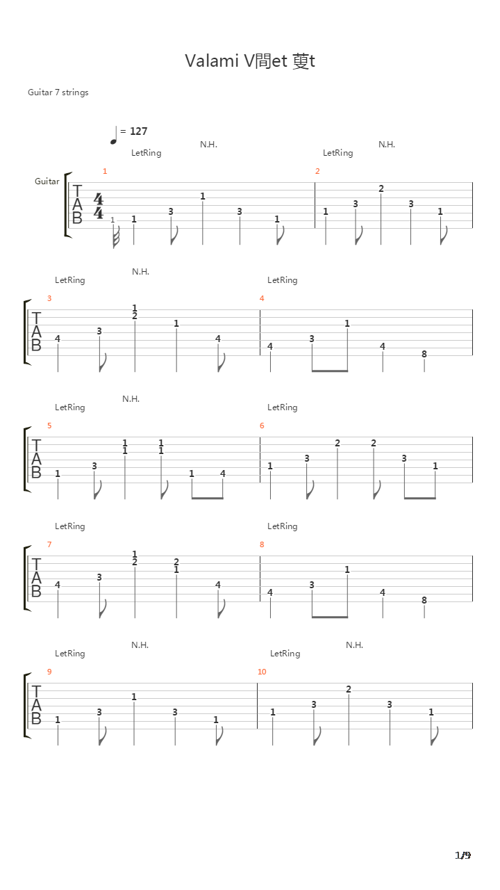 Valami Vget Rt Andante Vers吉他谱