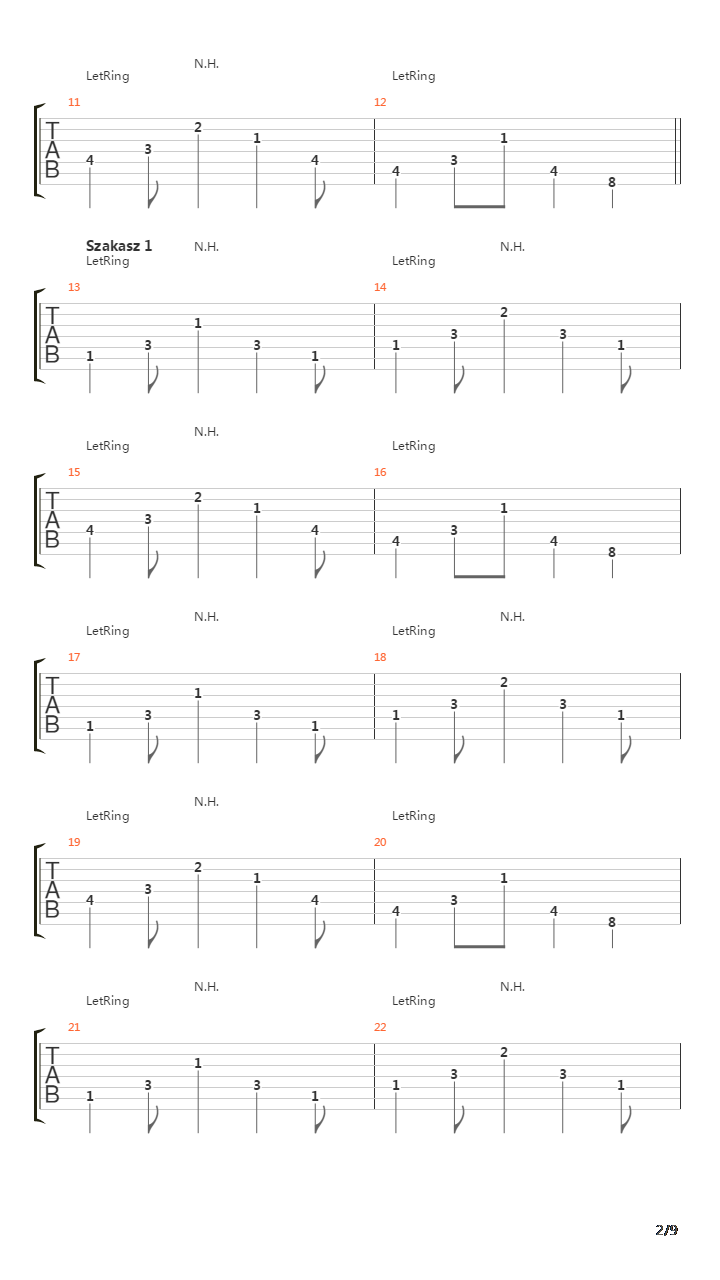 Valami Vget Rt Andante Vers吉他谱