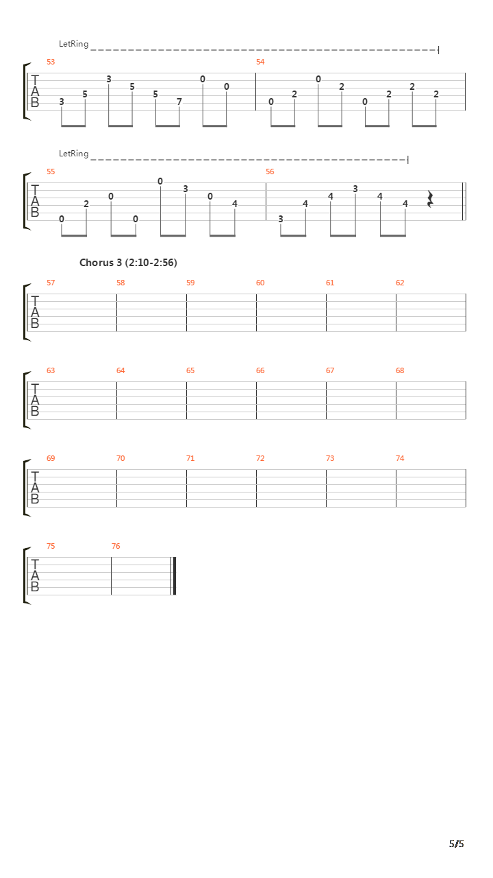 Fly吉他谱