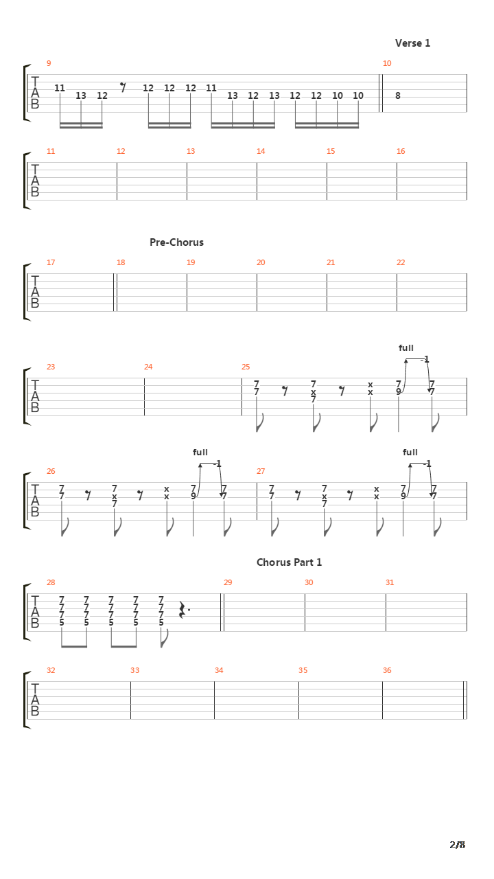 Maestro吉他谱