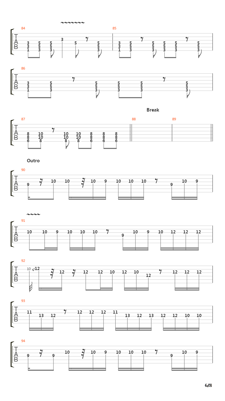 Maestro吉他谱