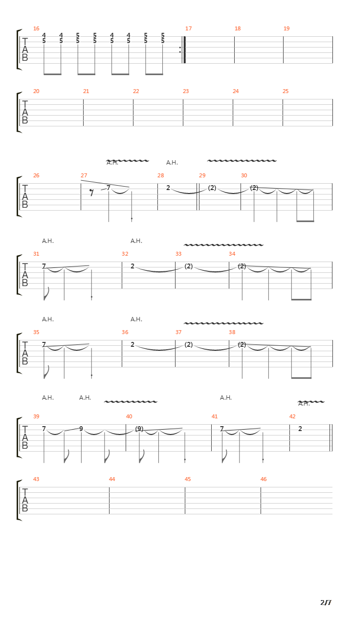 Rain Down On Me吉他谱