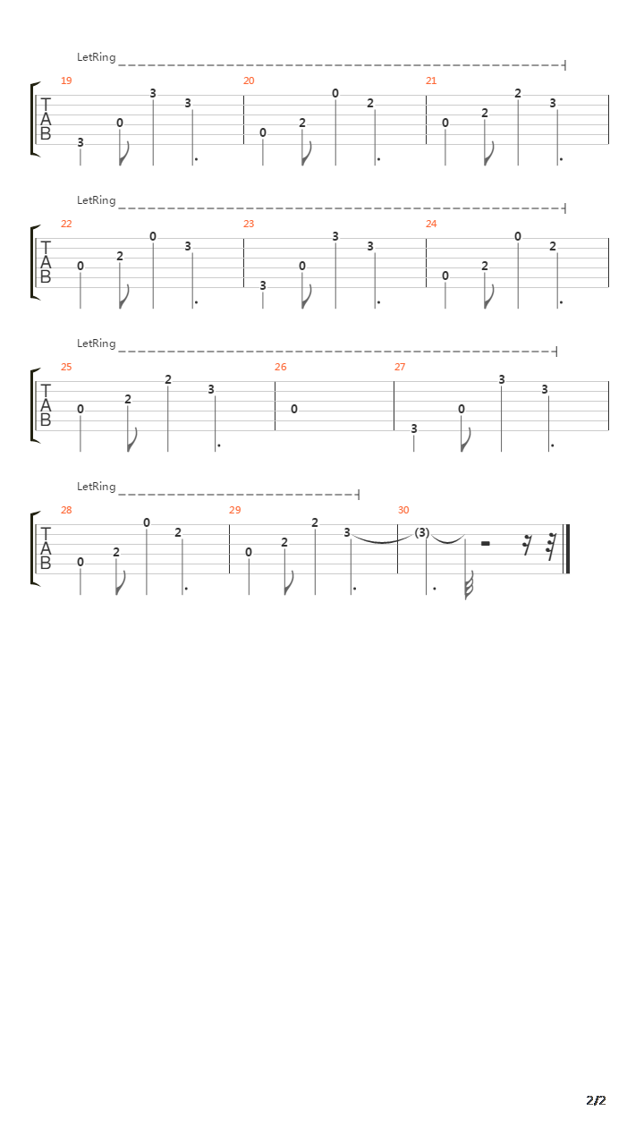 Bintang 14 Hari吉他谱