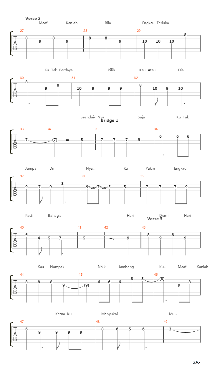 Dinda吉他谱