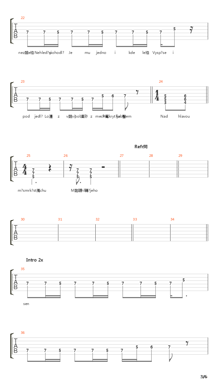 Lesn Manekn吉他谱