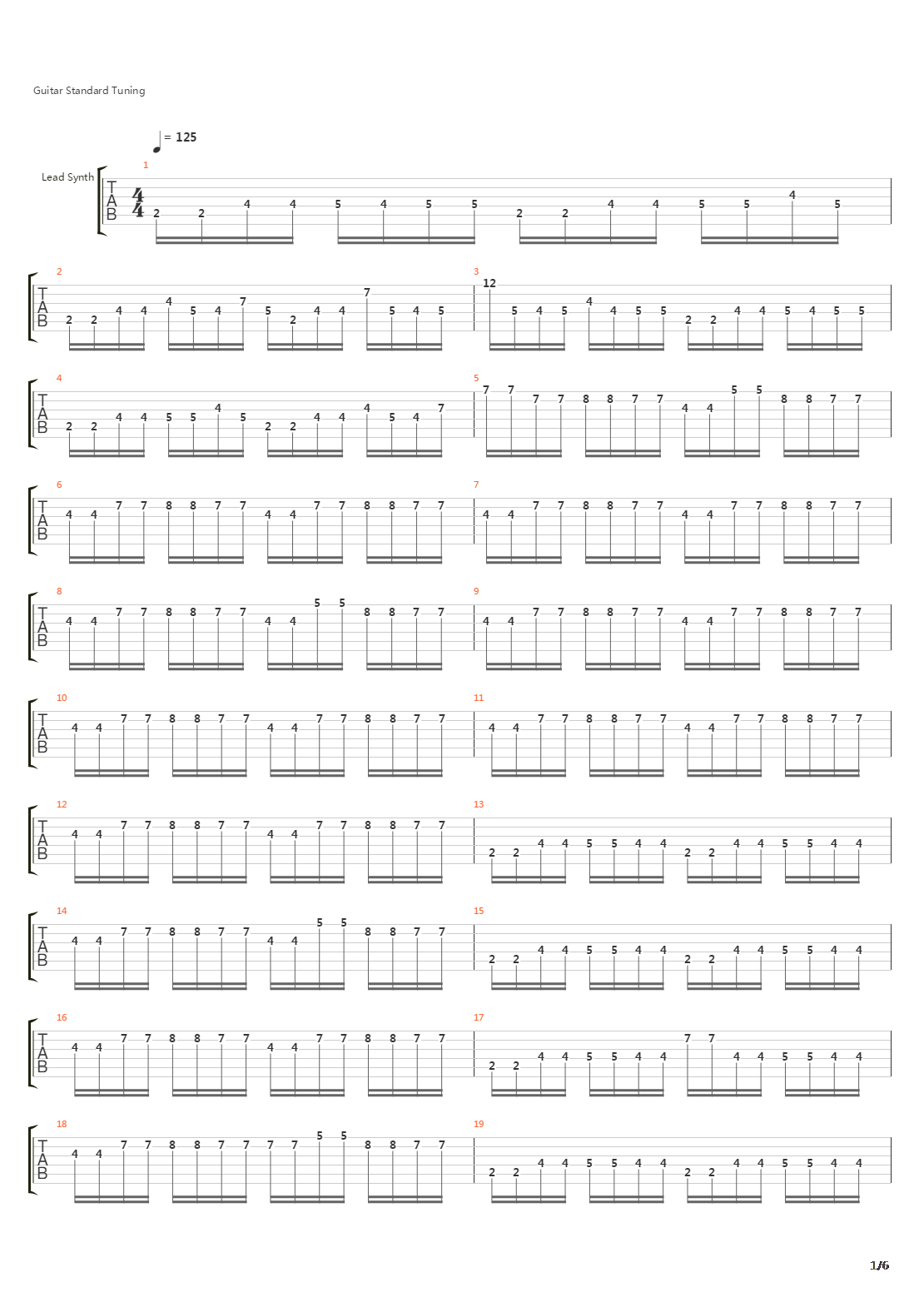 1986吉他谱