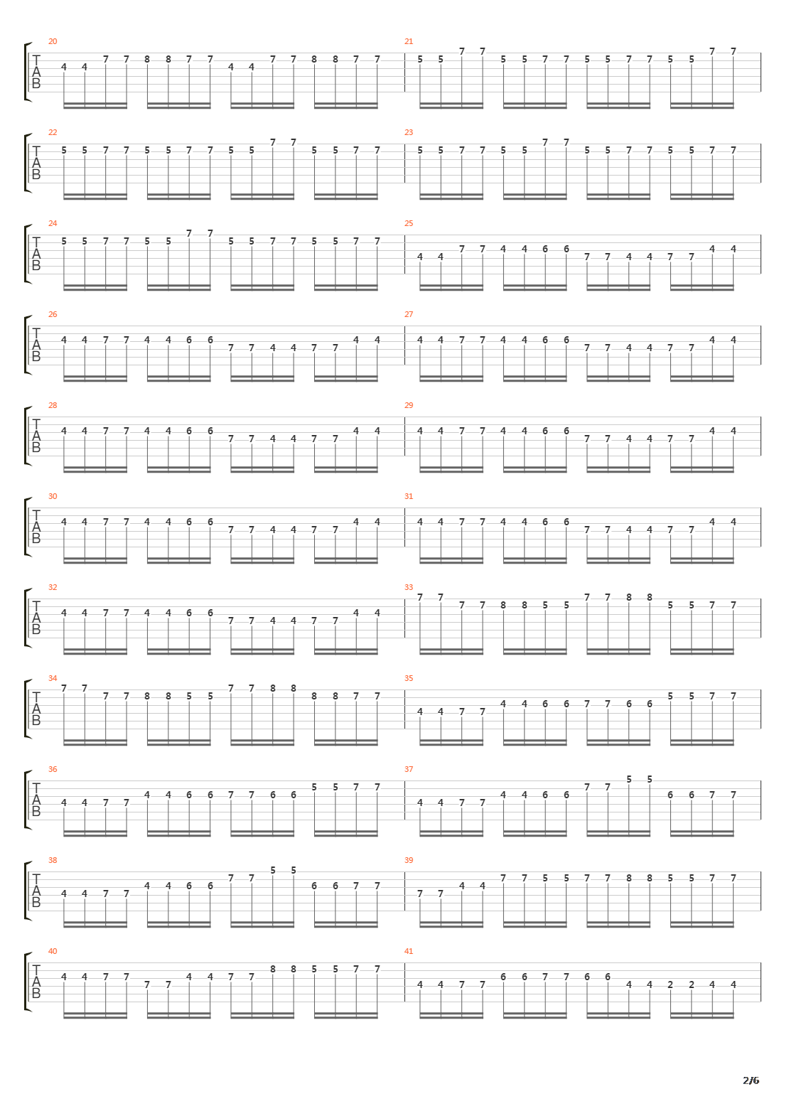 1986吉他谱