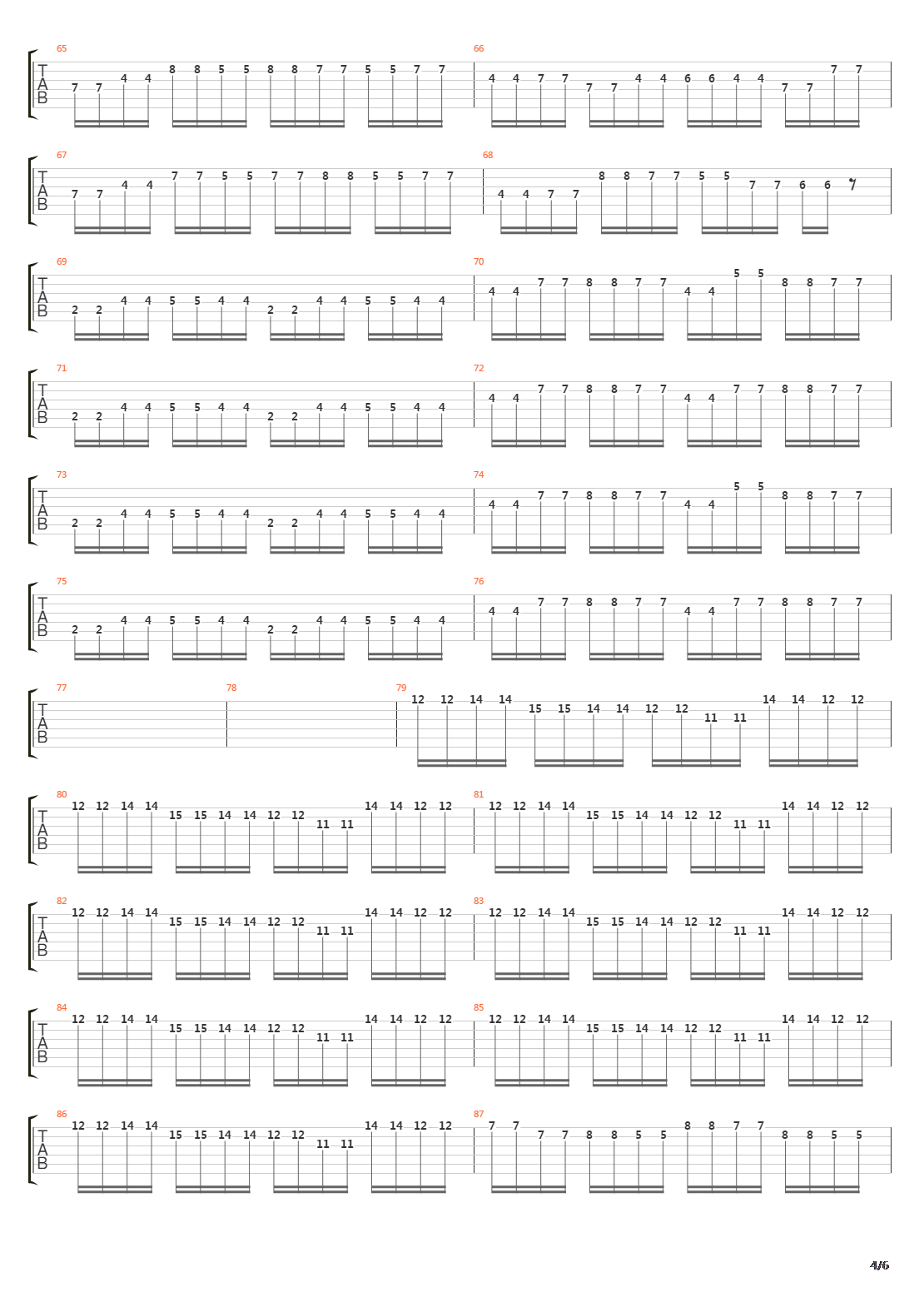 1986吉他谱