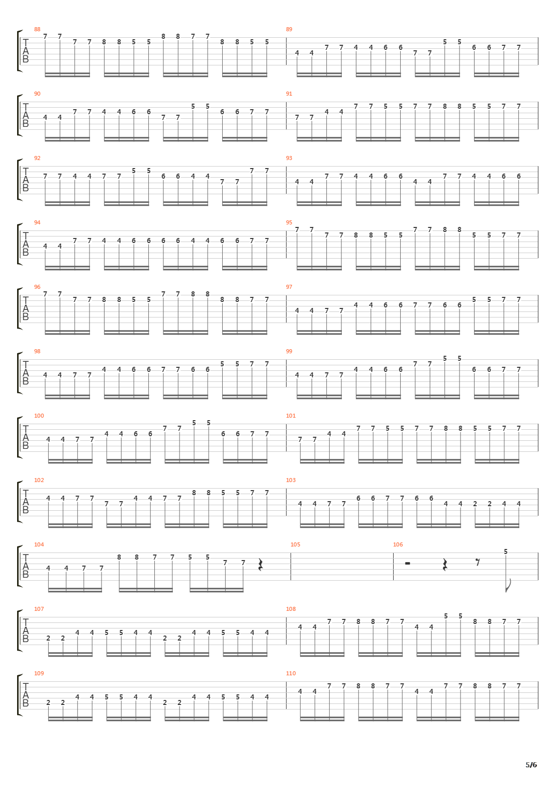 1986吉他谱