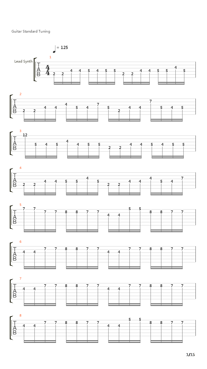 1986吉他谱