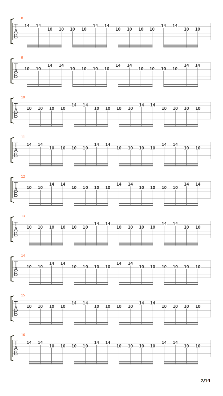 Testarossa Autodrive吉他谱