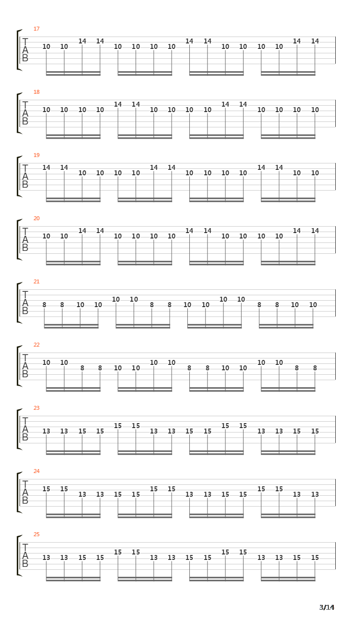 Testarossa Autodrive吉他谱