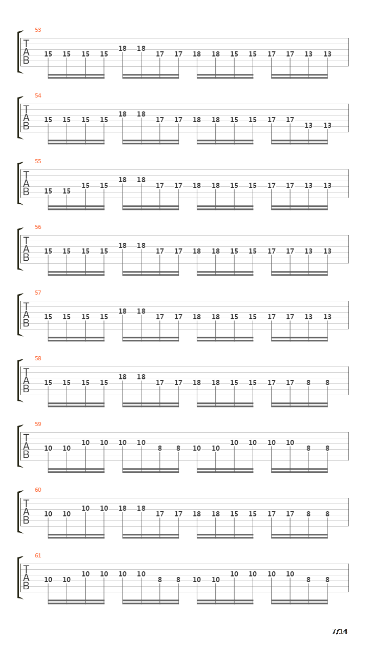 Testarossa Autodrive吉他谱