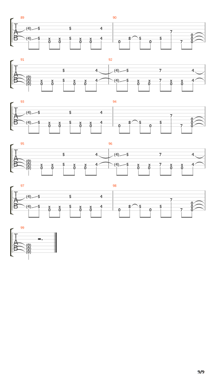 Cetus吉他谱