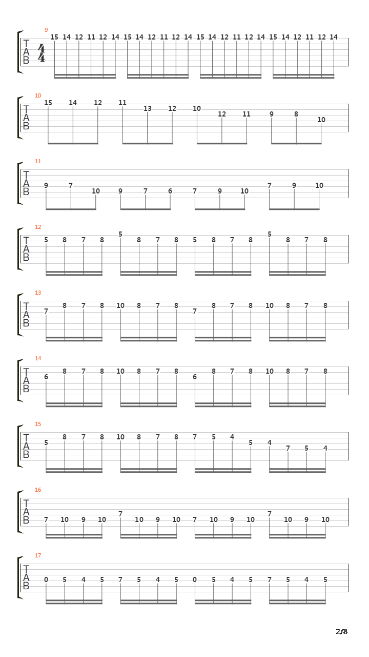 Opus 1吉他谱