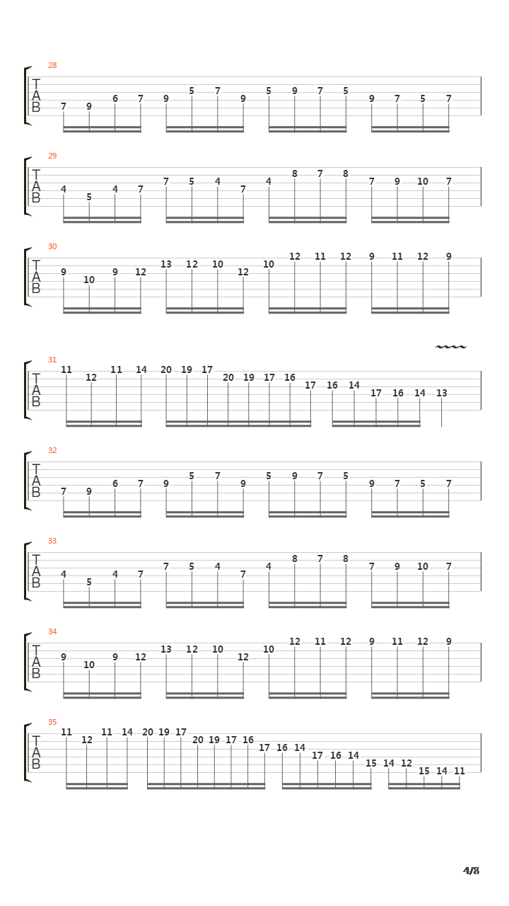 Opus 1吉他谱