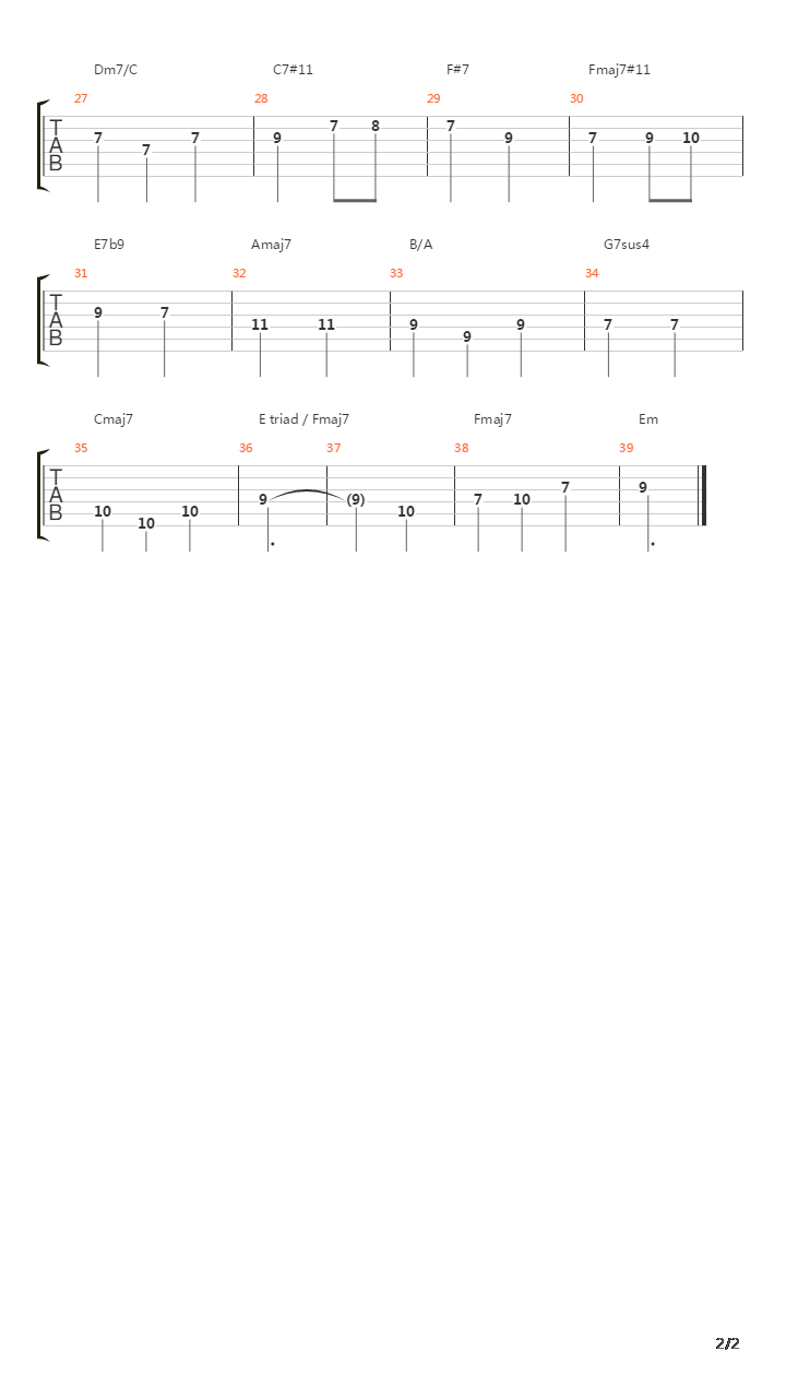 Autumn In 3吉他谱