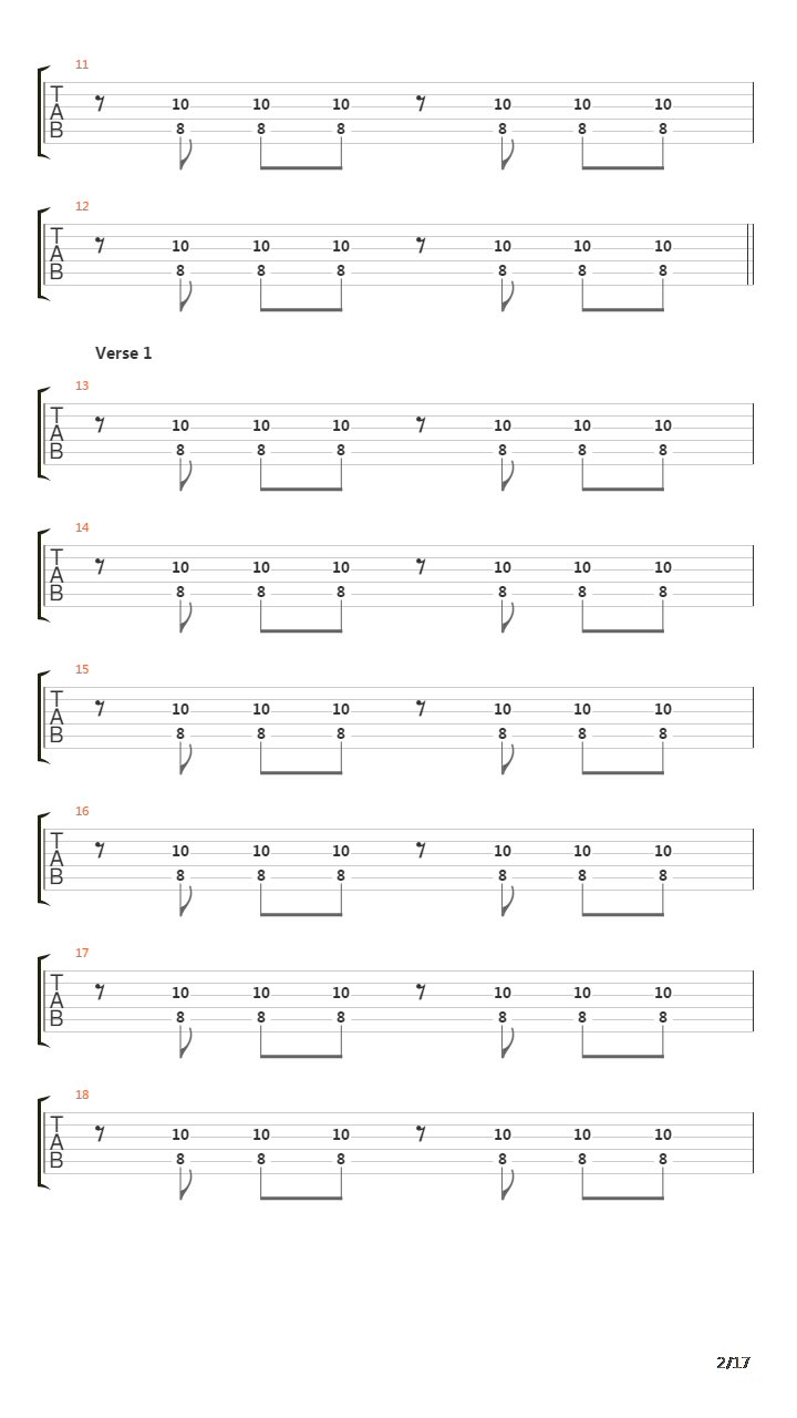 Deiche吉他谱