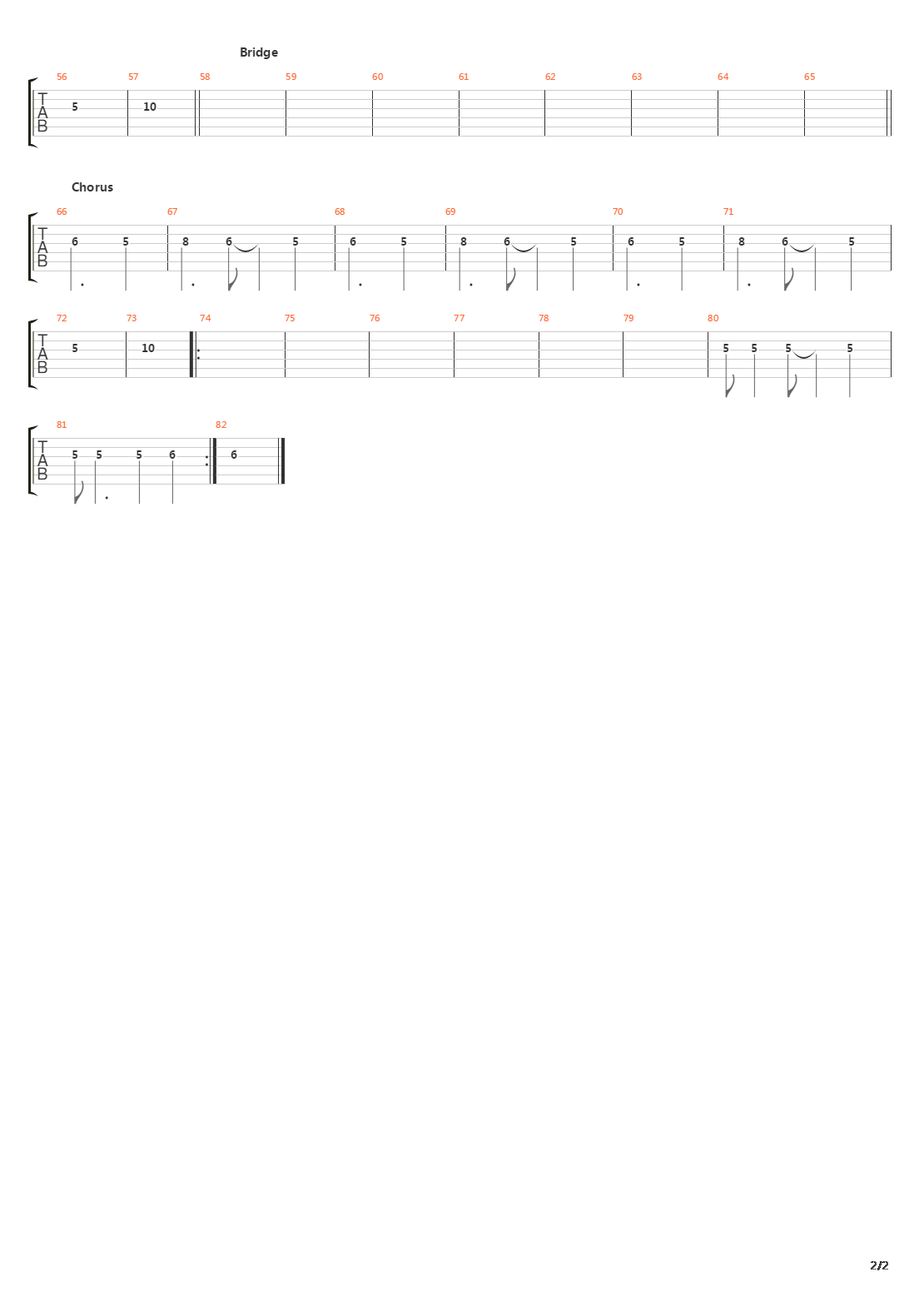 Scream吉他谱
