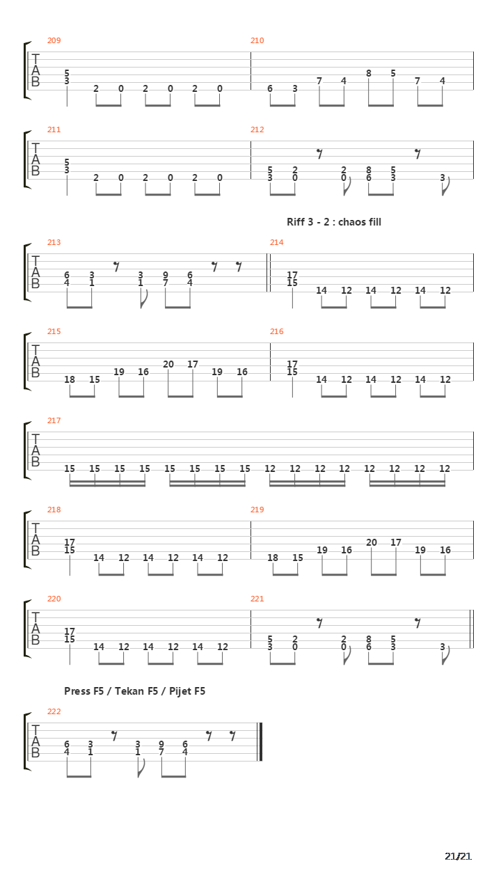 The Prey吉他谱