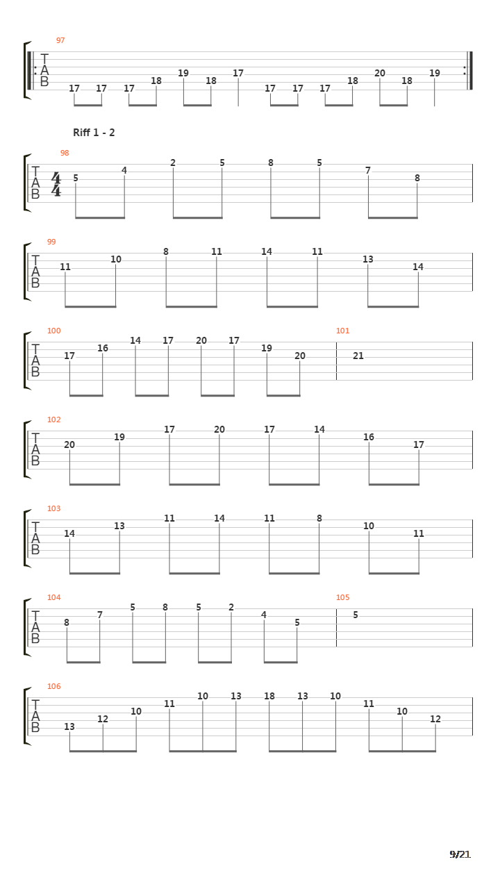 The Prey吉他谱