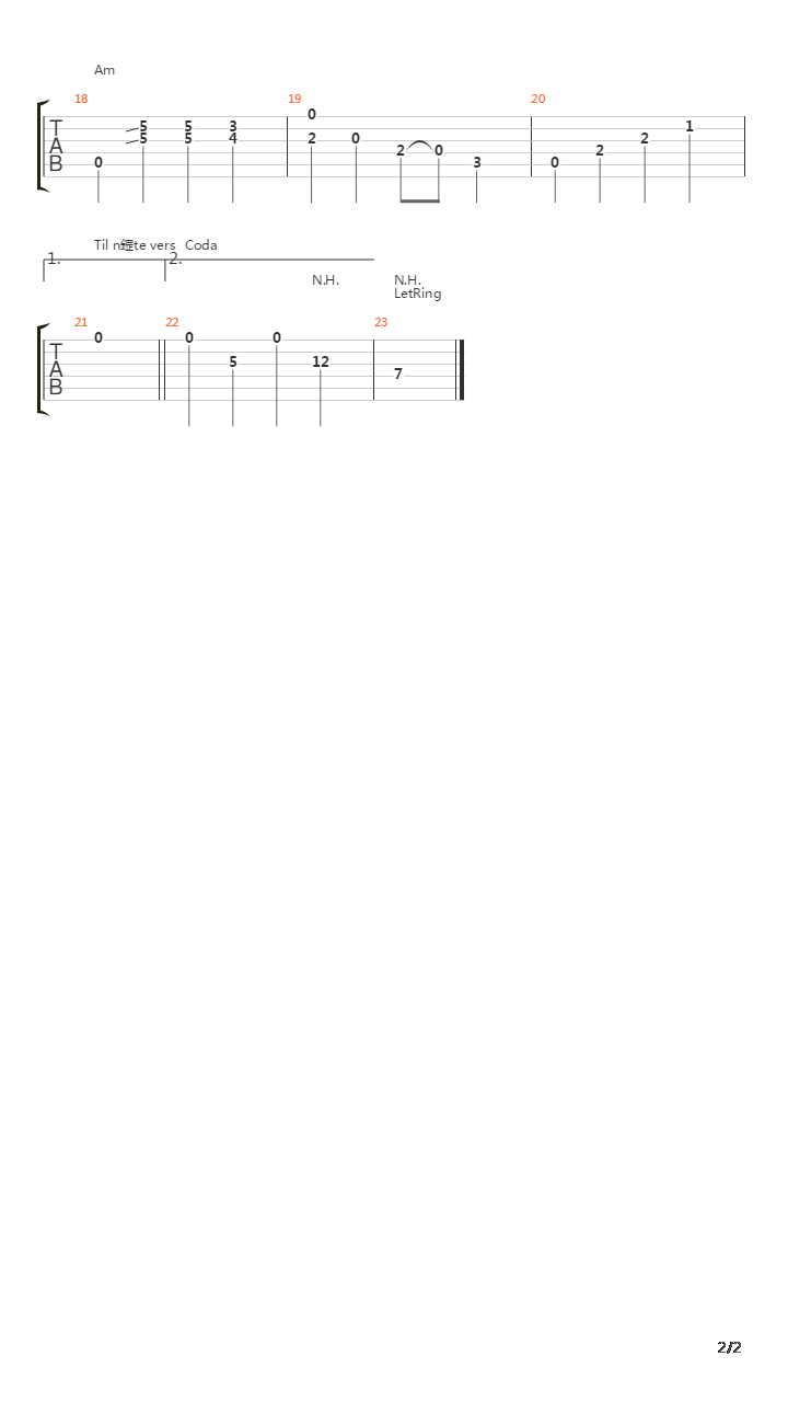 Langebro吉他谱