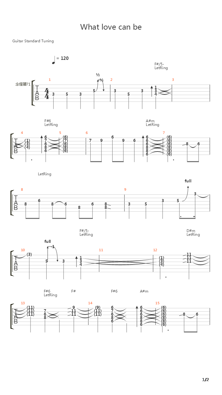 What Love Can Be吉他谱