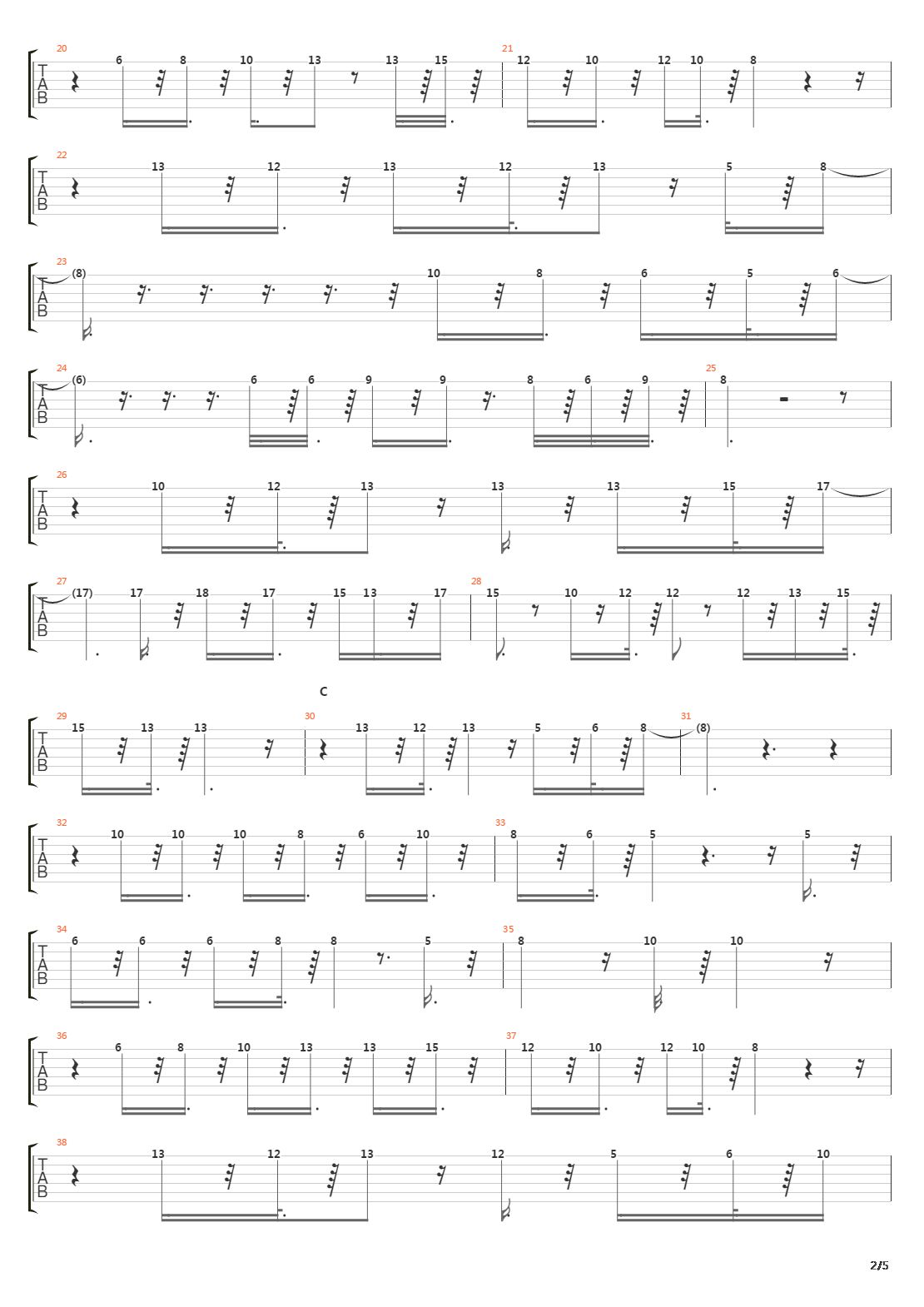 Mirai E吉他谱