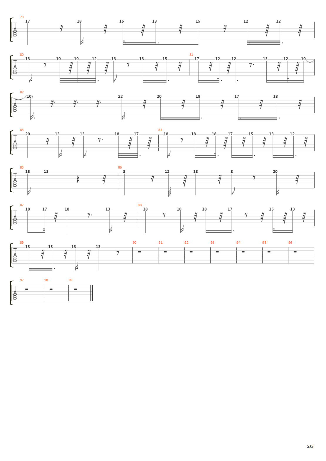 Mirai E吉他谱