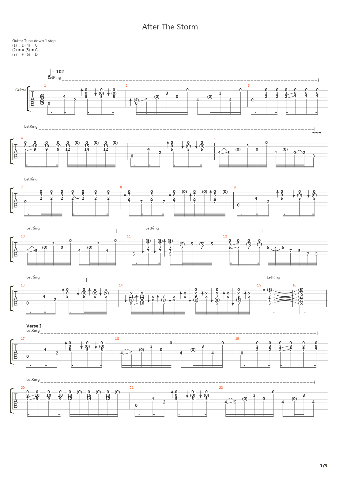 After The Storm吉他谱