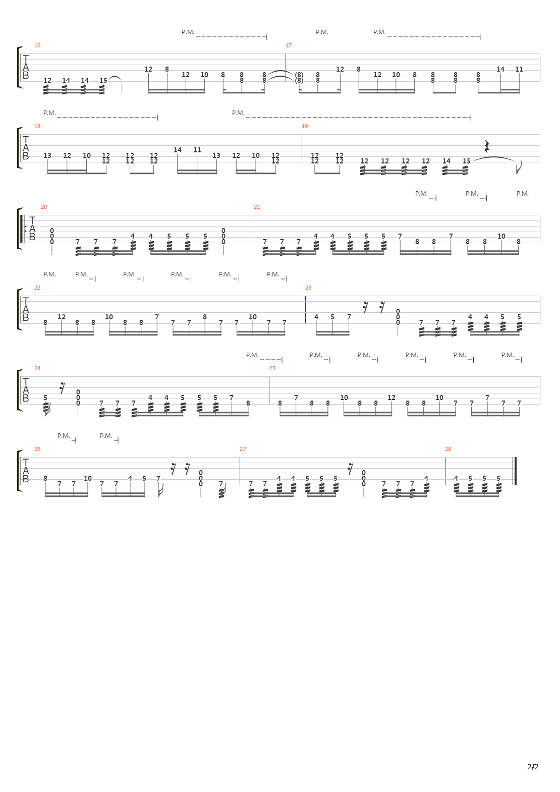 The Penalty Of The Tyrant吉他谱