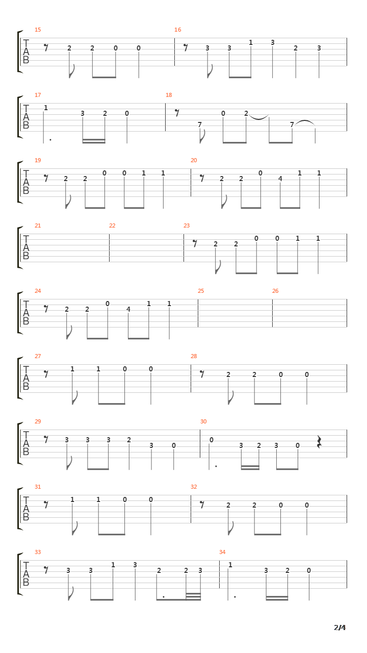 Lied Vom Pferd吉他谱