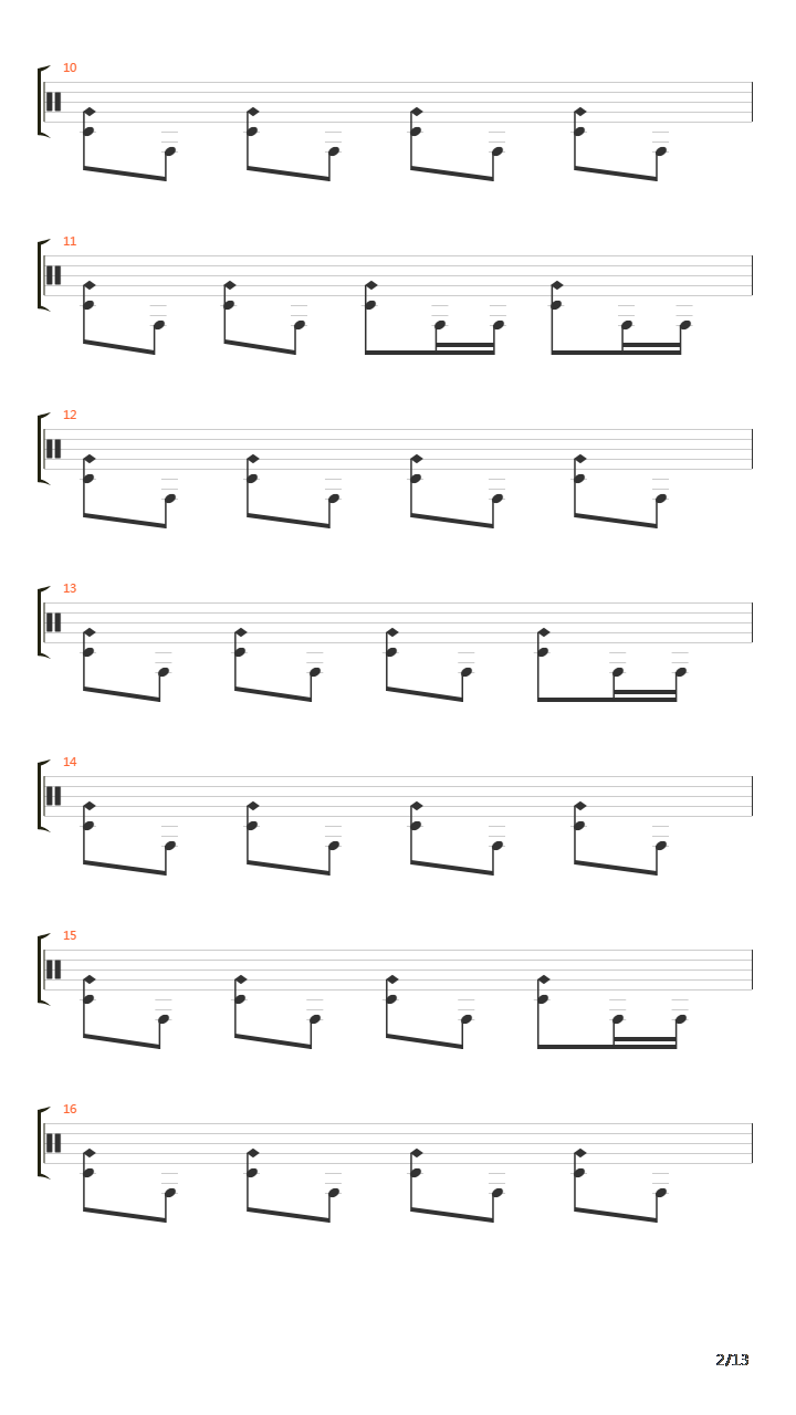 200 Udarov V Minutu吉他谱