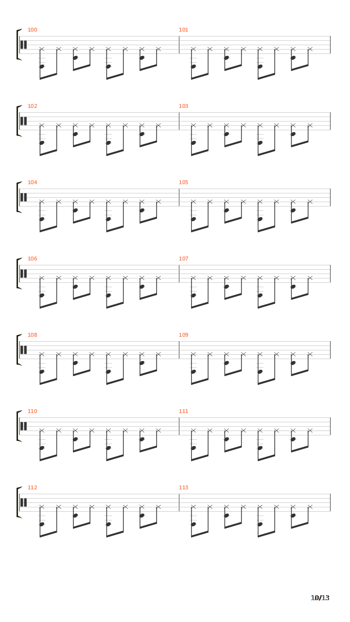 200 Udarov V Minutu吉他谱