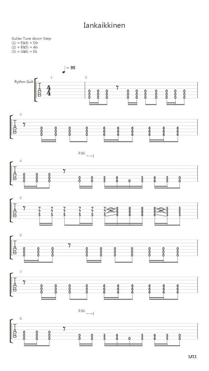 Iankaikkinen吉他谱