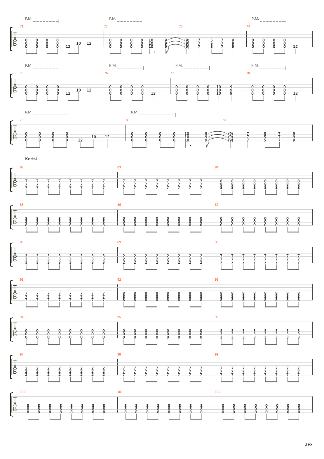 Kaksonen吉他谱