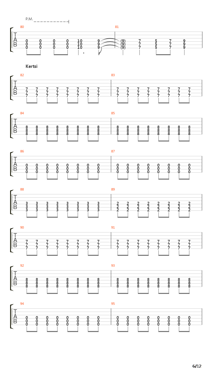 Kaksonen吉他谱