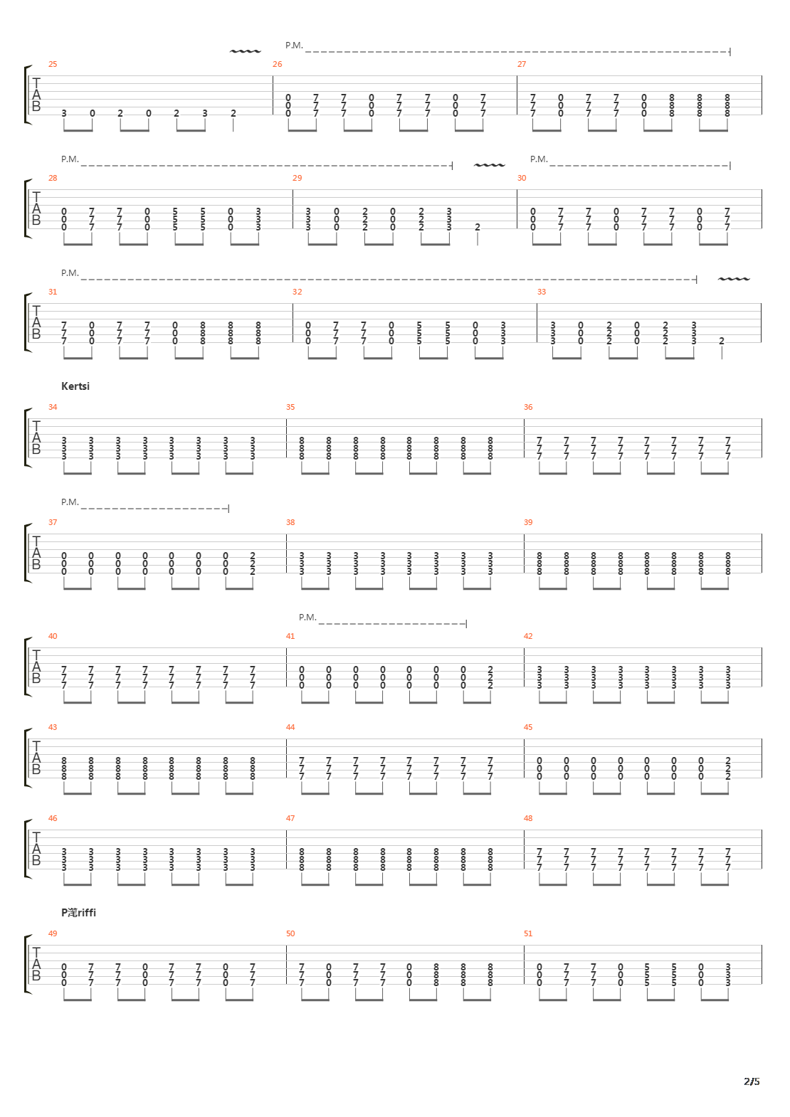 Raudanlujat吉他谱