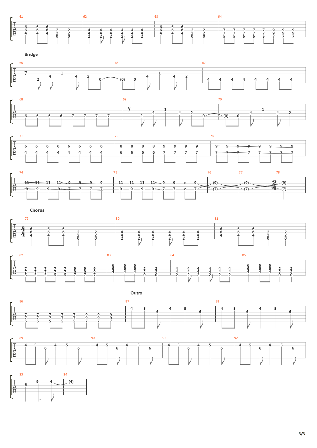 Mine吉他谱