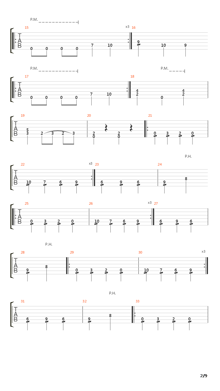 Kronos吉他谱