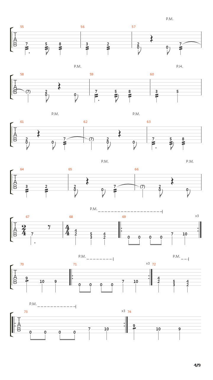 Kronos吉他谱