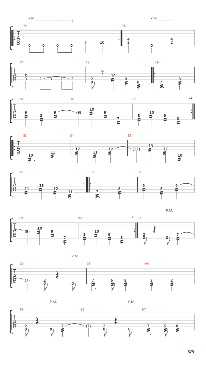 Kronos吉他谱