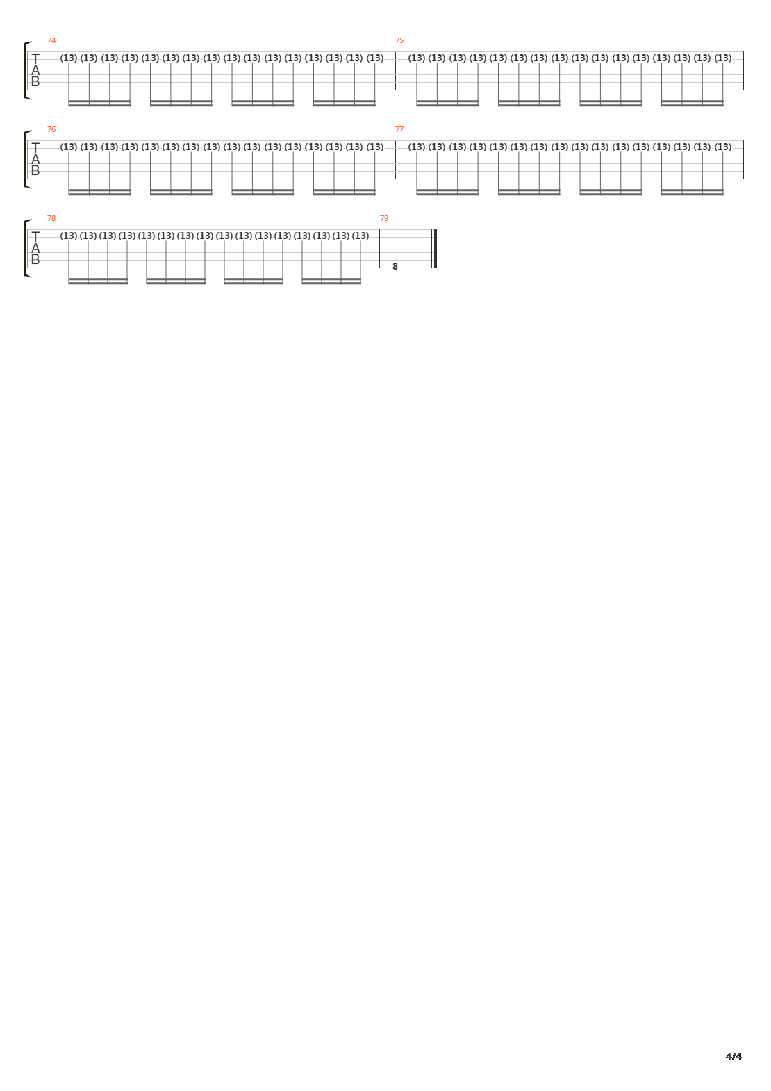 Kataklasm吉他谱
