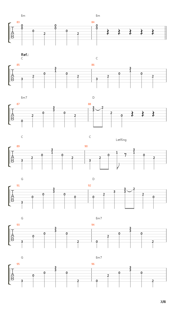 Hallelujah吉他谱