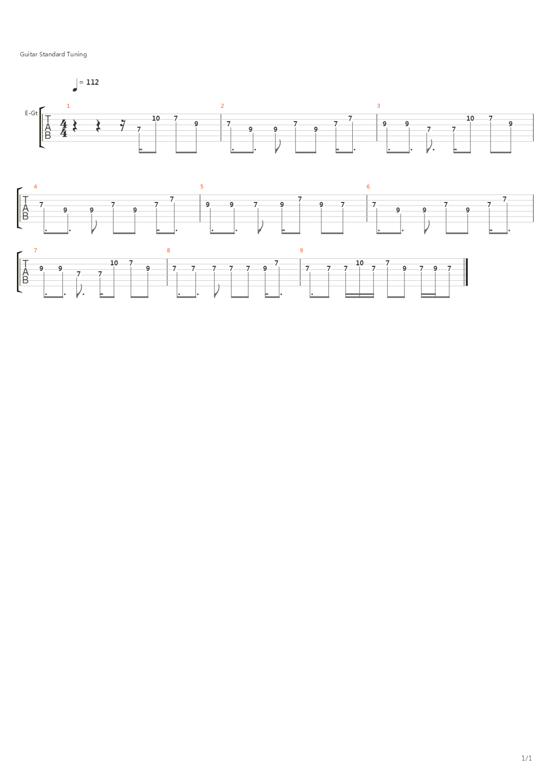 Firestone吉他谱