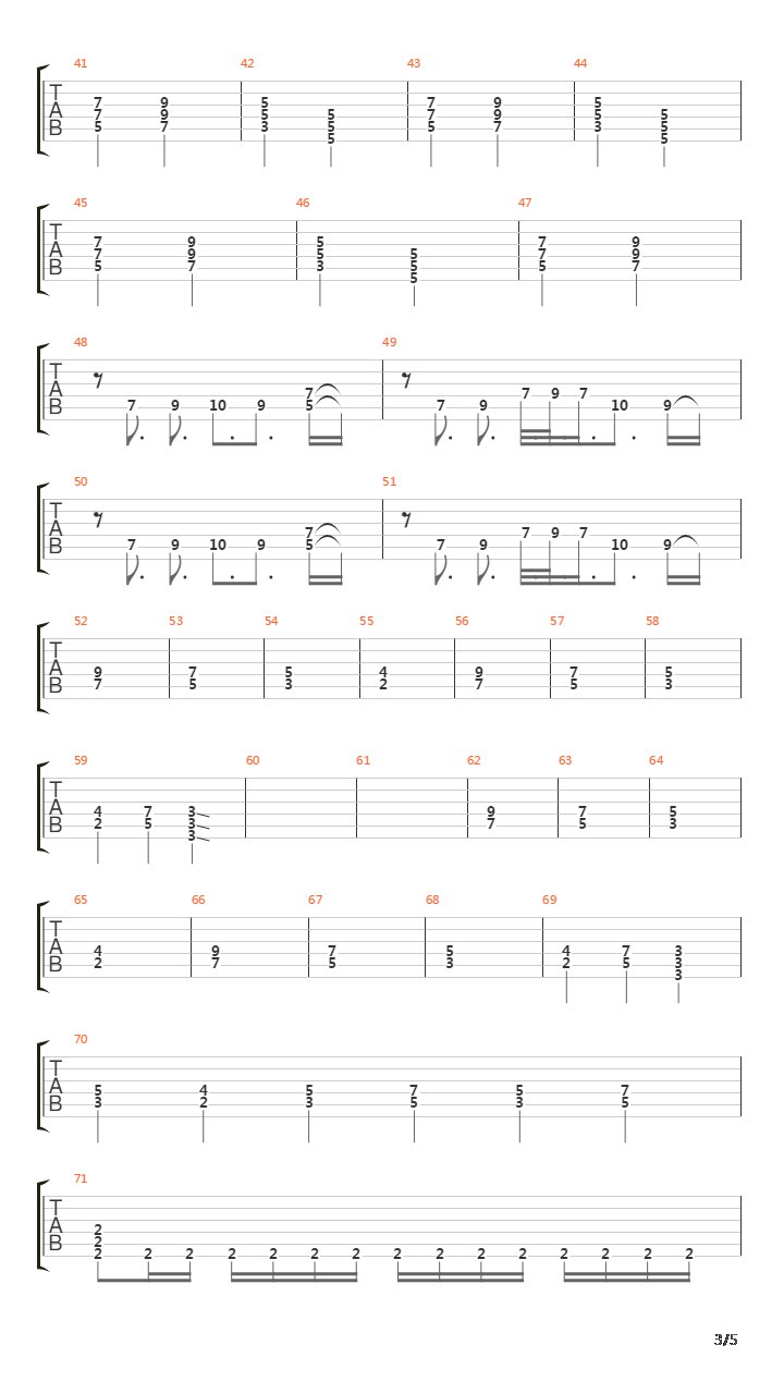 Torakat吉他谱