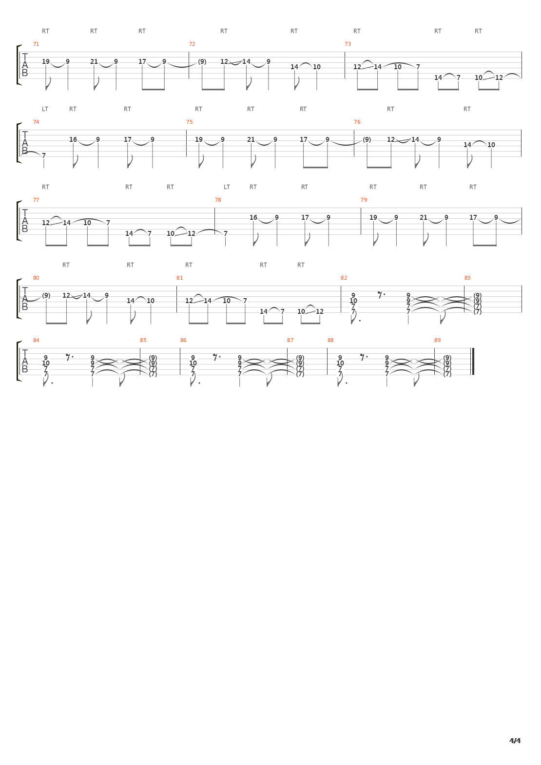 Fall Down Never Get Back Up Again吉他谱