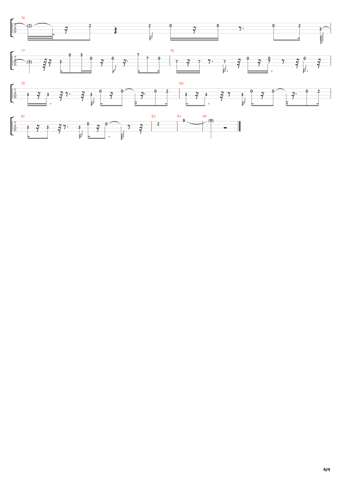Mirate吉他谱